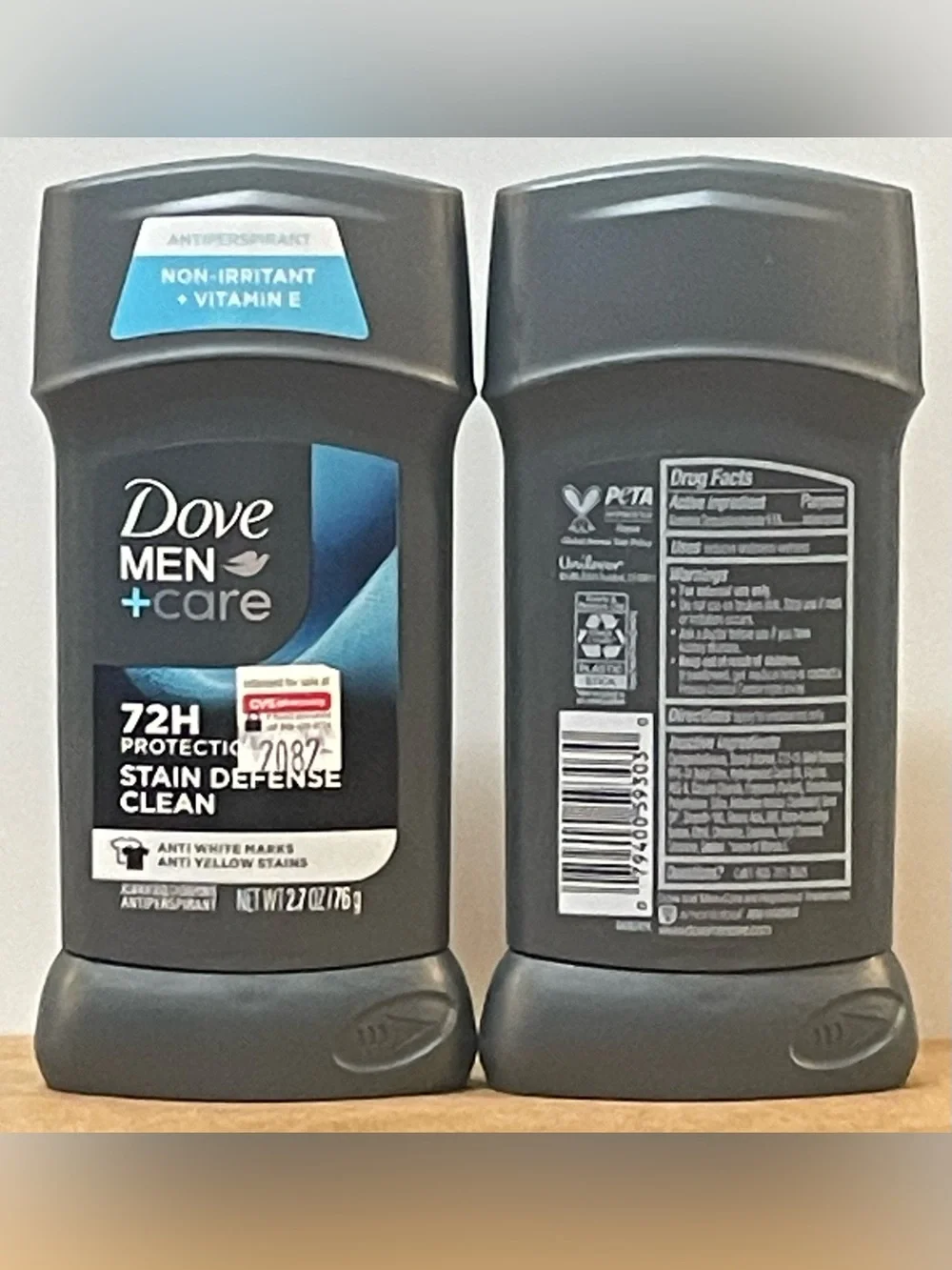 Dove Men+Care 72H Stain Defense Clean Antiperspirant/Deodorant Duo